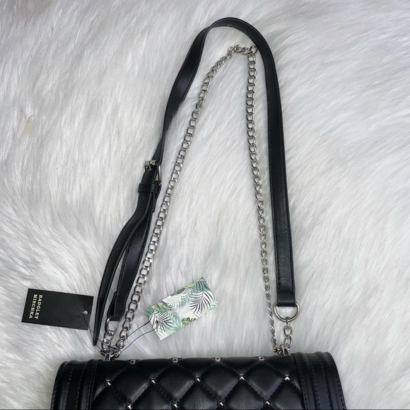 Badgley Mischka black studded quilted purse - Picture 8 of 16